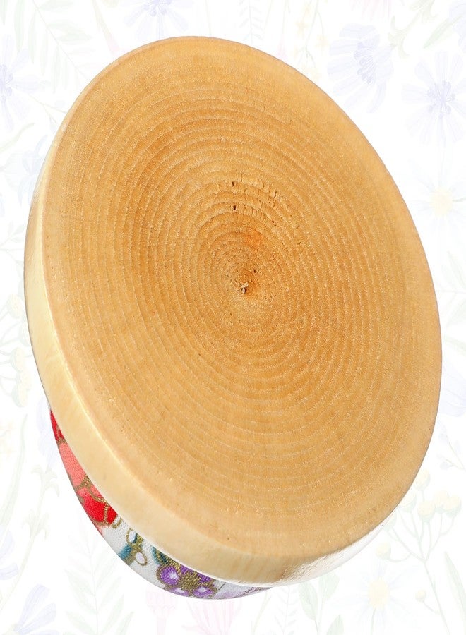 Buildcon 2 Piece Pin Cushion, Wooden Base Needle Holder for Sewing, Japanese Style Pin Cushions for Crafting, DIY Projects, Safe Needle Storage, 7cm Diameter, 3.85cm Height - Image 5